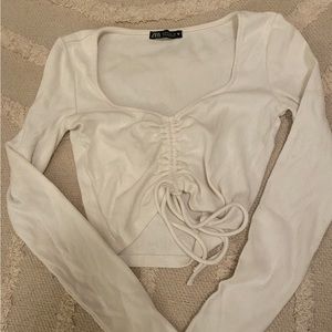 zara ruched longsleeve!